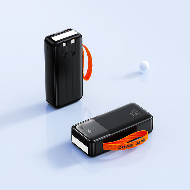 Portable power bank with integrated cable management and fast charging function Kalsten
