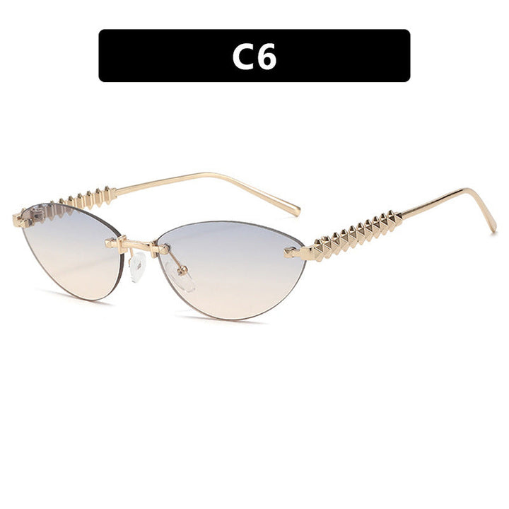 Women's sunglasses in modern, geometric design with stylish metal frame and UV protection Kalsten