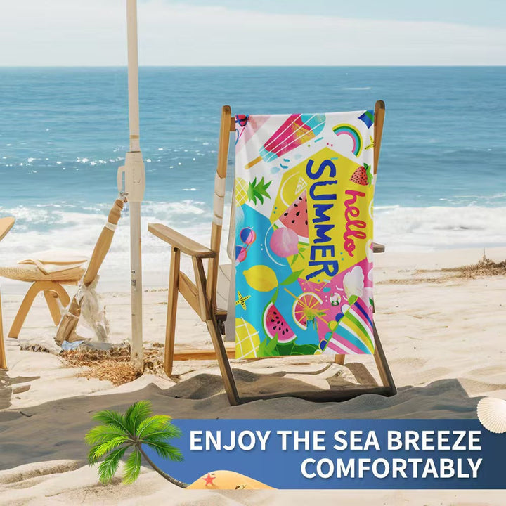 Women's beach towel with creative golf theme Kalsten