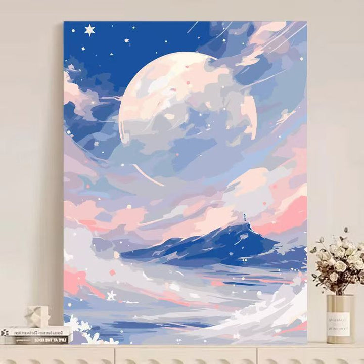 Abstract Mountain Landscape Canvas Art Kalsten