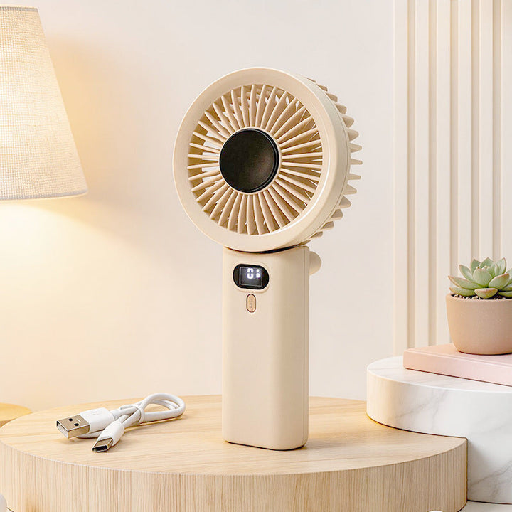 Women Portable Hand Fan with Temperature Regulating Display Kalsten