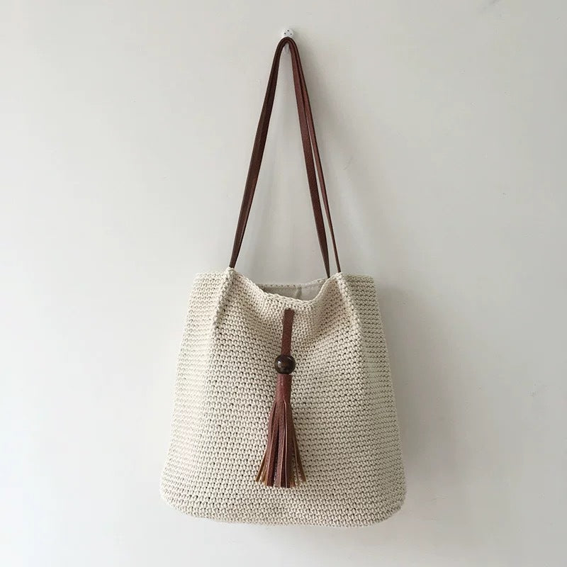 Handbag with Fringed Detail Kalsten