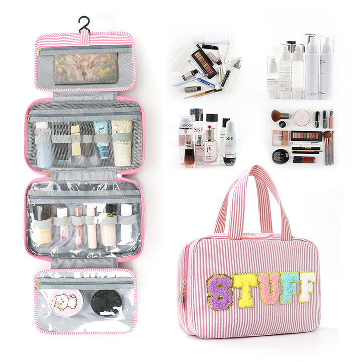 Multifunctional Cosmetic Organizer Bag with Hanging Design Kalsten