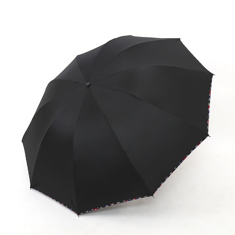 Ladies umbrella with floral design and reinforced frame Kalsten