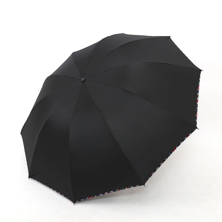 Ladies umbrella with floral design and reinforced frame Kalsten