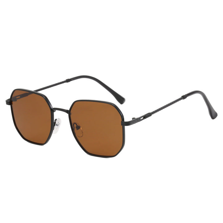 Ladies extravagant geometric sunglasses with striking metal frame Kalsten