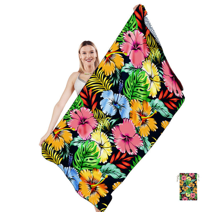 Multifunctional beach towel in creative mandala design Kalsten