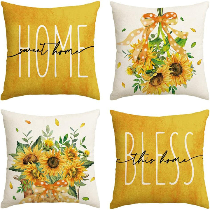 Women’s pillowcases with cheerful sunflower design Kalsten