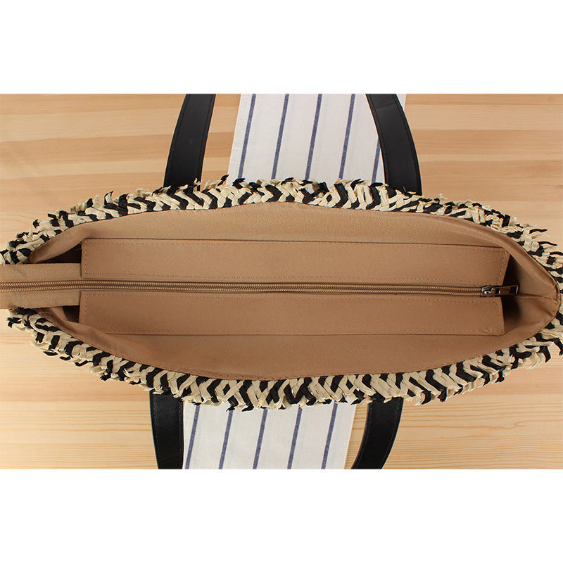 Elegant Basket Bag with Fine Pattern Kalsten