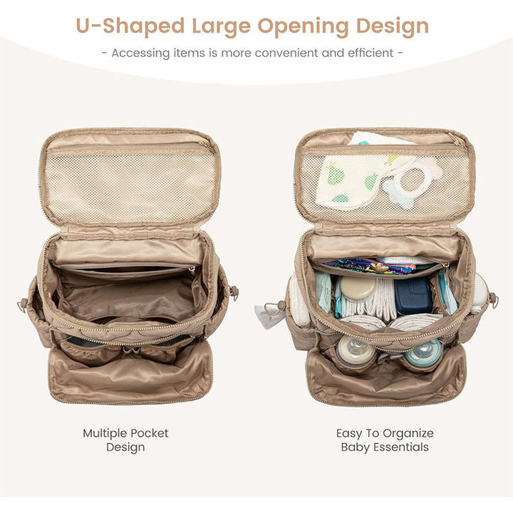 Quilt-Backpack with Additional Organizer Kalsten