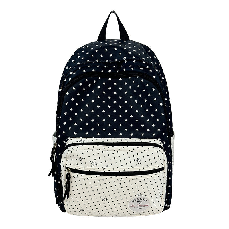 Star-Patterned Multi-Compartt Backpack Kalsten