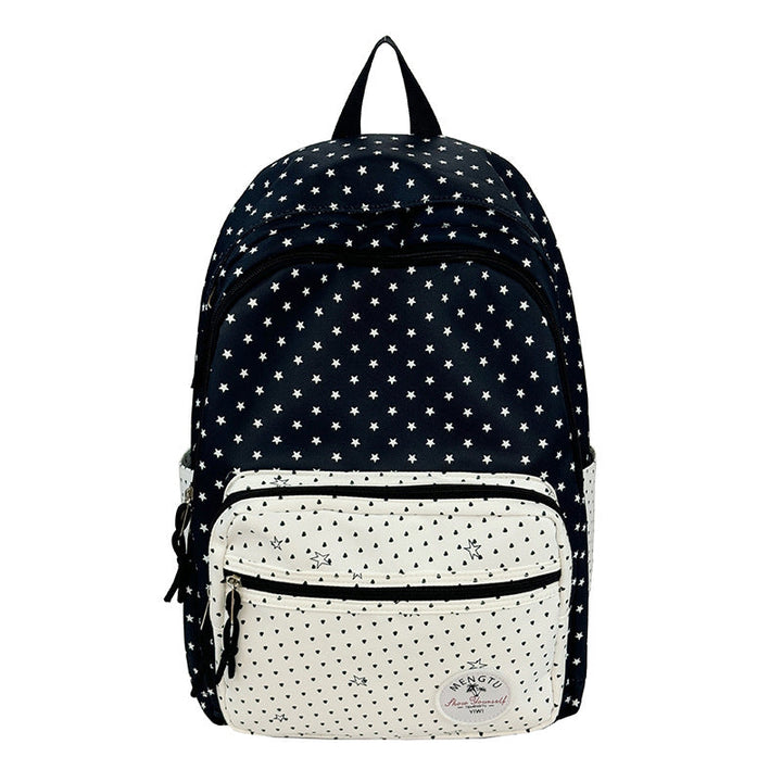 Star-Patterned Multi-Compartt Backpack Kalsten