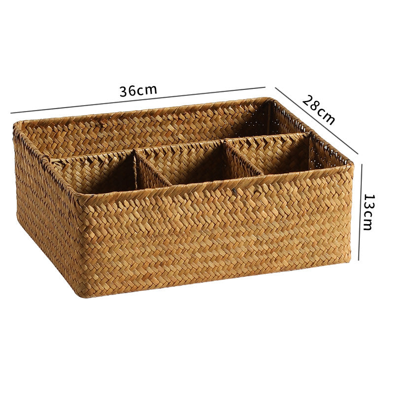 Unisex Versatile Storage Basket with Three Compartments Kalsten