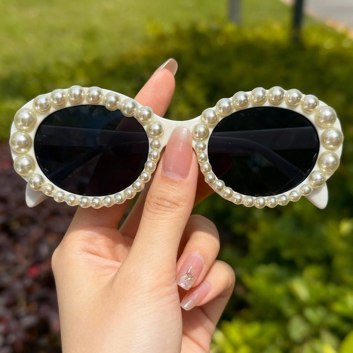 Decorative Pearl Frame Sunglasses Kalsten