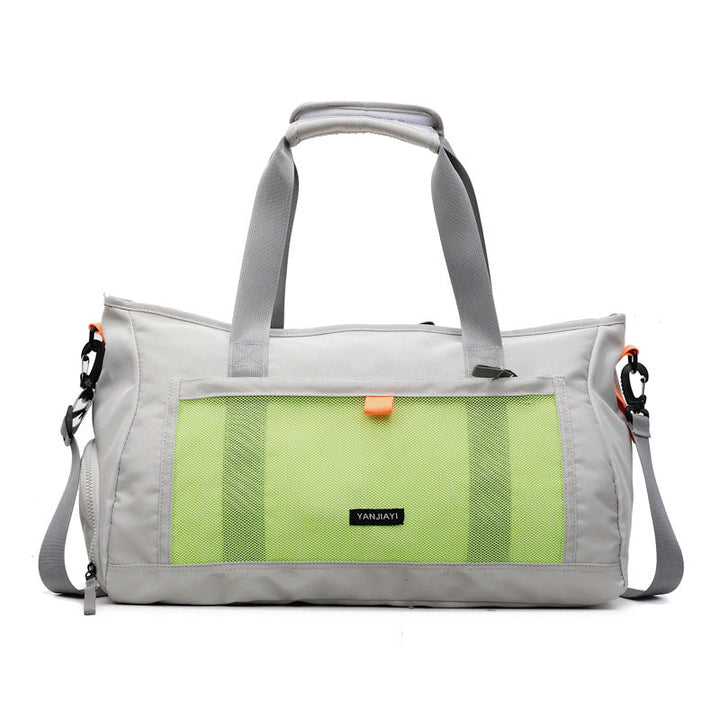 Sporty travel bag with mesh structure and practical compartments Kalsten