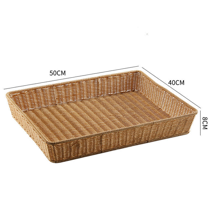 Handwoven Rectangular Storage Tray Kalsten