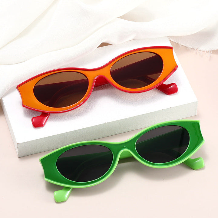 Women's Cat-Eye Sunglasses with Contrasting Frame Design Kalsten