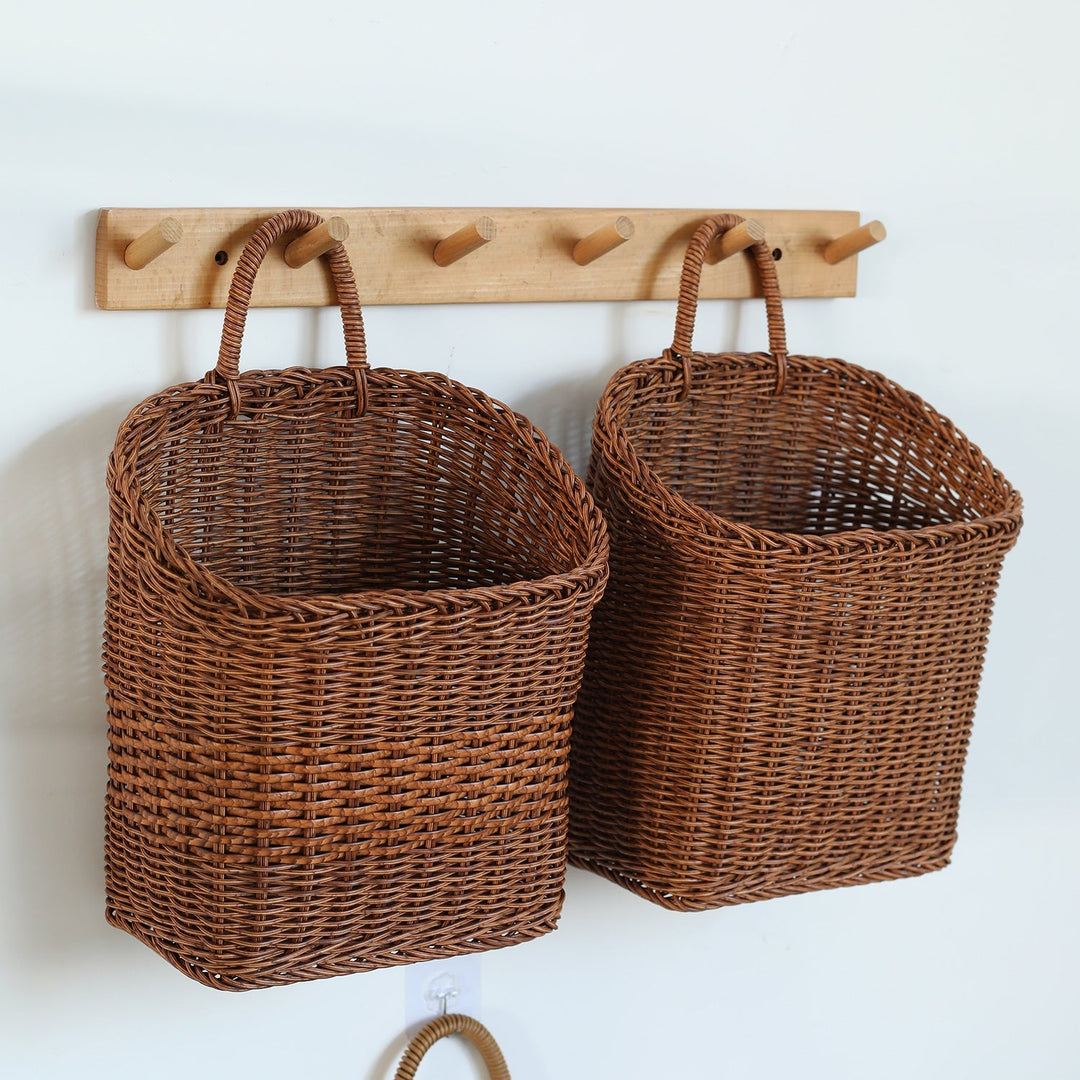 Handwoven Storage Basket with Ergonomic Handle Kalsten 1783754313