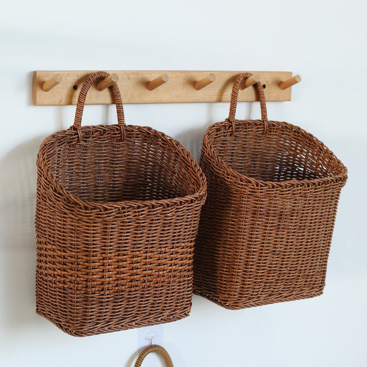 Handwoven Storage Basket with Ergonomic Handle Kalsten 1783754313
