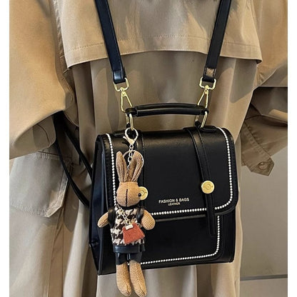 Vintage-Inspired Structured Satchel Bag Acalora
