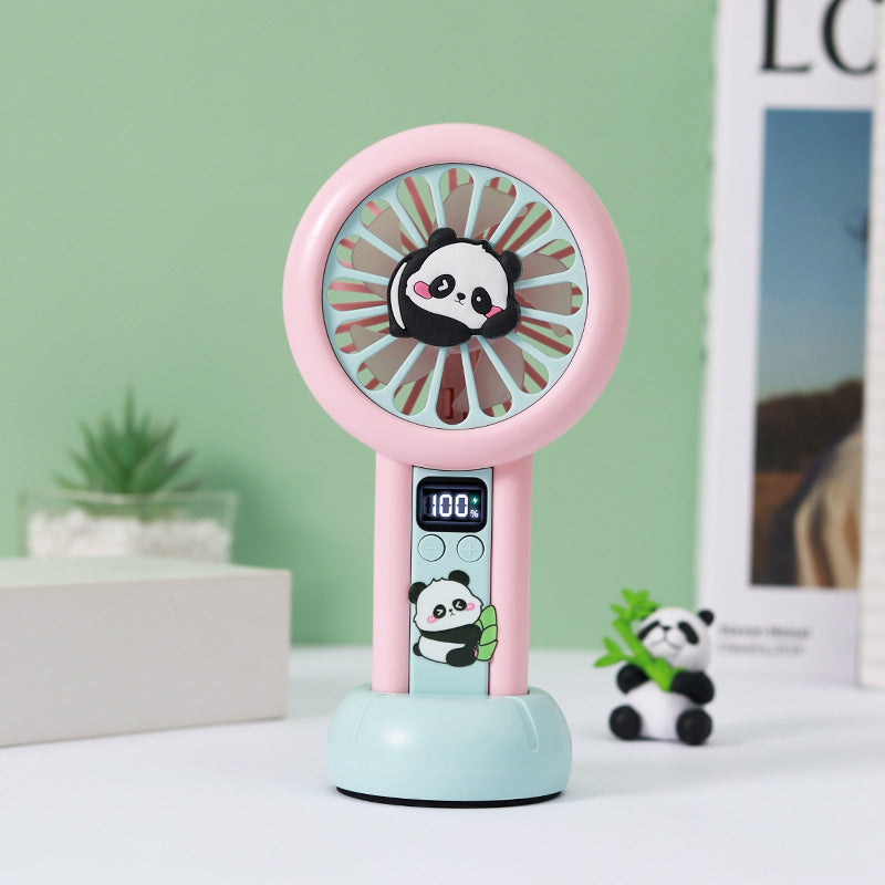 Ladies Portable Hand Fan in Panda Design Kalsten