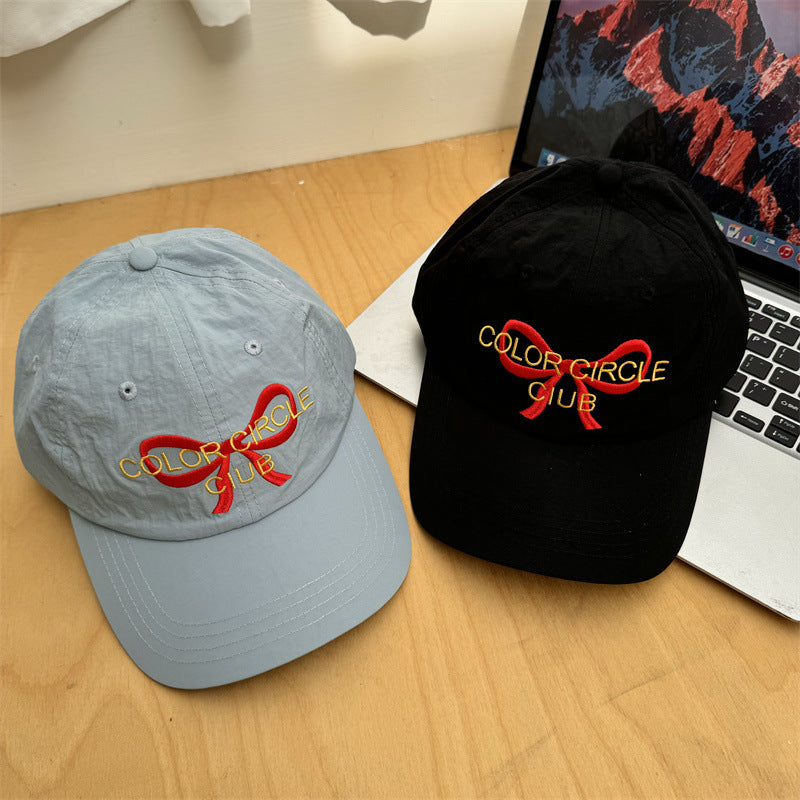 Women's Embroidered Bow-Detail Baseball Cap Kalsten