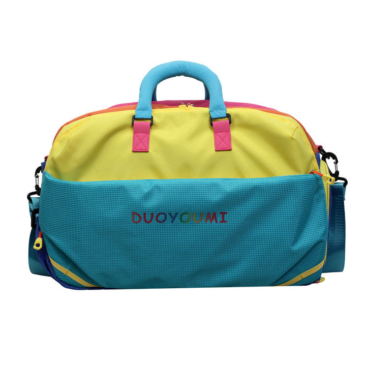 Colorful Multi-Compartment Travel Duffle