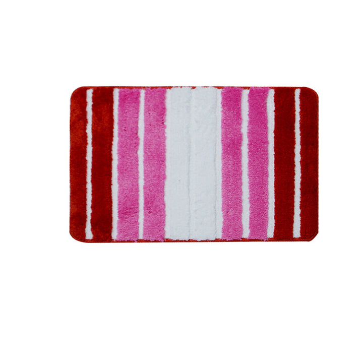 Plush Stripe Bath Mat Kalsten