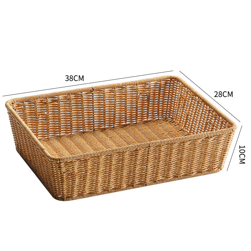 Handcrafted Rectangular Woven Storage Basket Kalsten