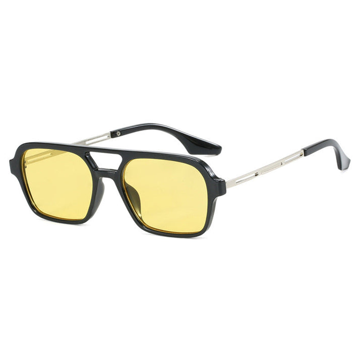 Women's striking square sunglasses with transparent frame Kalsten