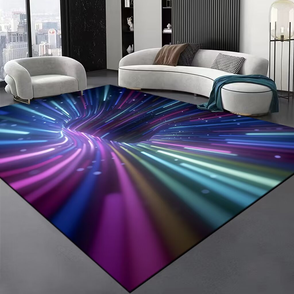 Modern Optical Illusion Area Rug Kalsten