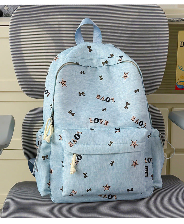 Casual Graphic Print School Backpack