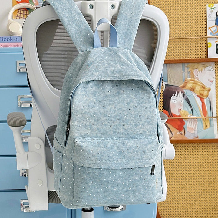 Casual Lightweight Backpack with Polka Dot Design Kalsten