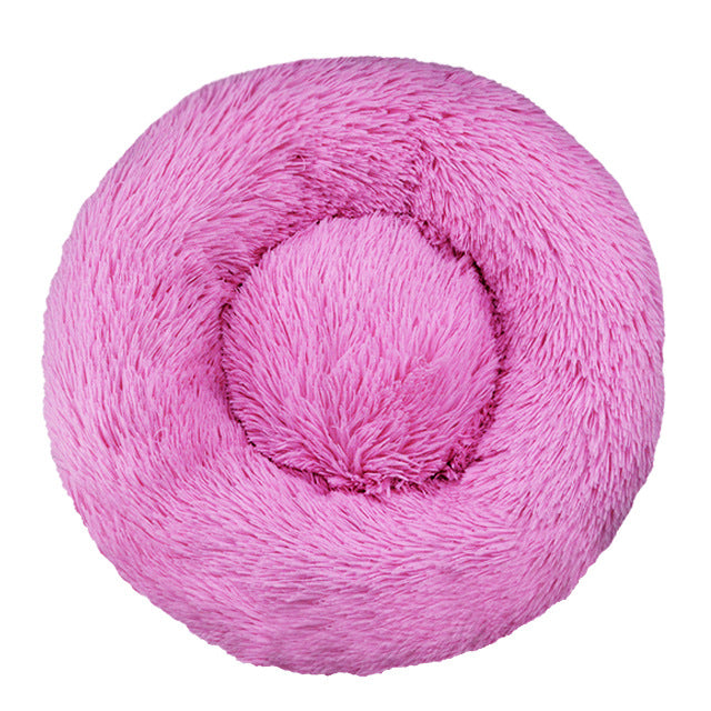 Donut-Shaped Cozy Dog Bed