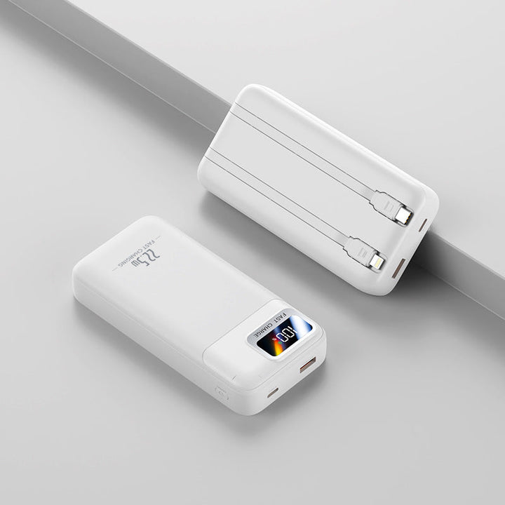 Portable power bank with intelligent cable management and digital display Kalsten