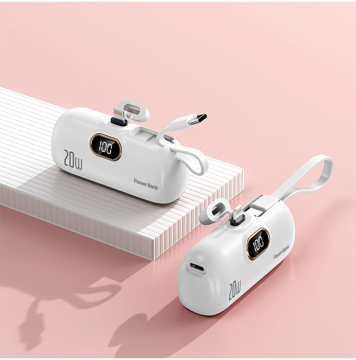 Power bank with integrated charging cable Kalsten