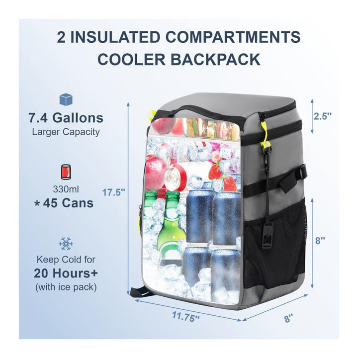Insulated cooler backpack with practical organizer pockets Kalsten
