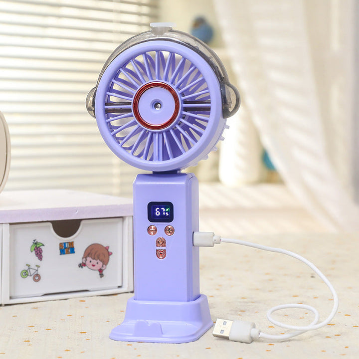 Women portable spray fan with LCD display Kalsten
