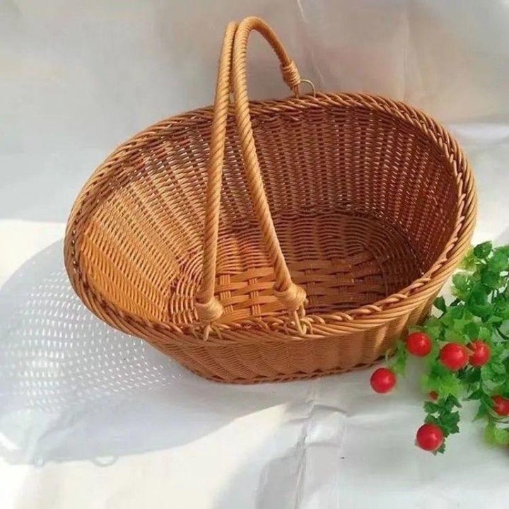 Handwoven Round Utility Basket Kalsten