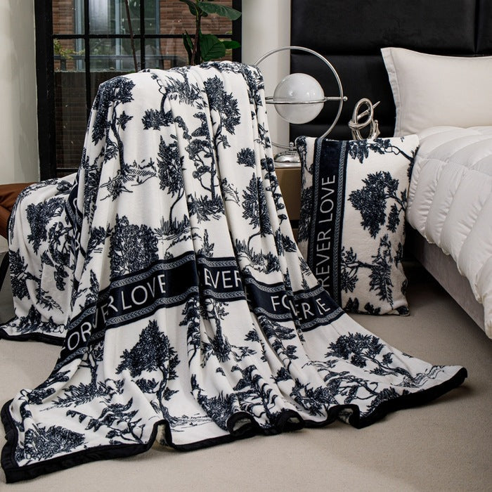 Women Patterned Blanket made of Soft Cotton Kalsten