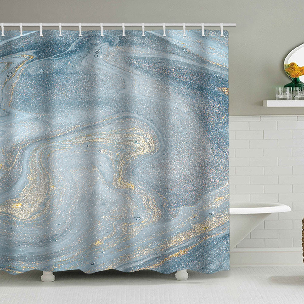 Artistic Marble Design Shower Curtain Kalsten