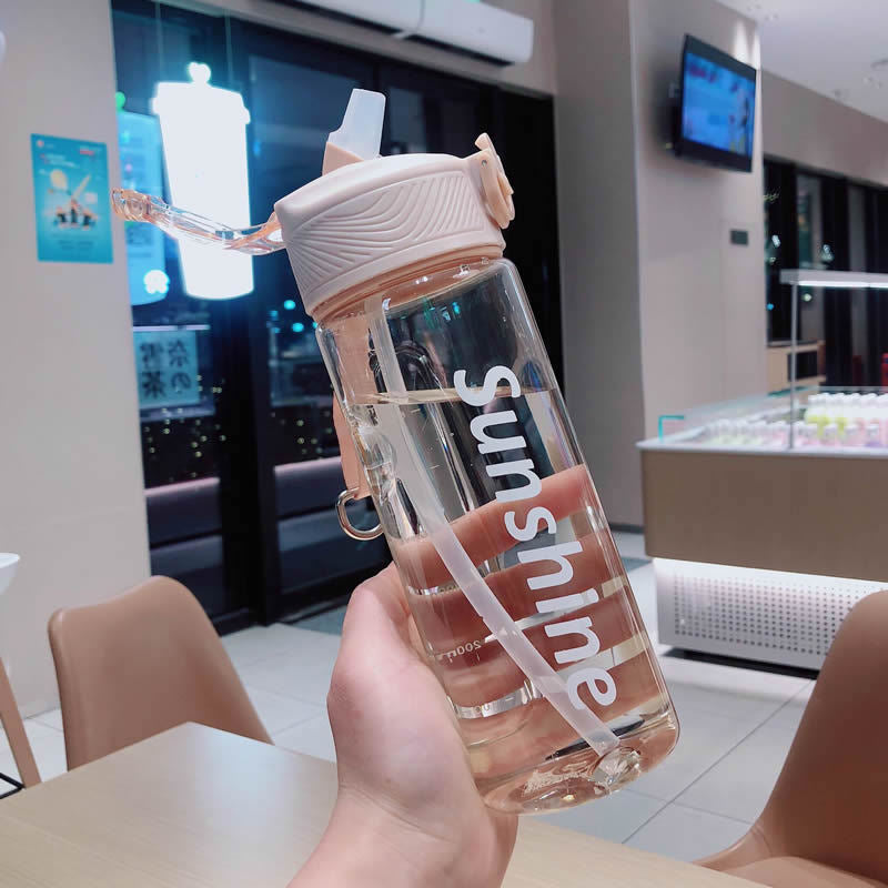 Women Practical Water Bottle with Carry Handle and Leak Protection Kalsten