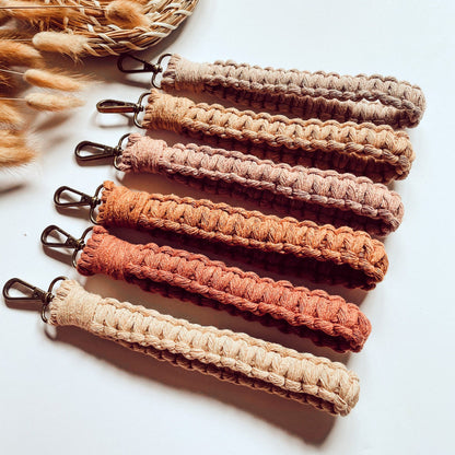 Macrame Keychain Holder with Clip Acalora 1788942676