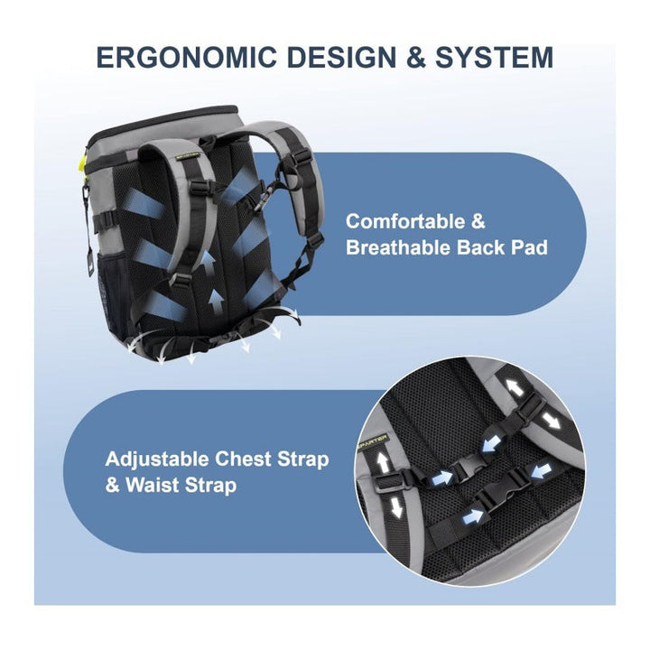 Insulated cooler backpack with practical organizer pockets Kalsten