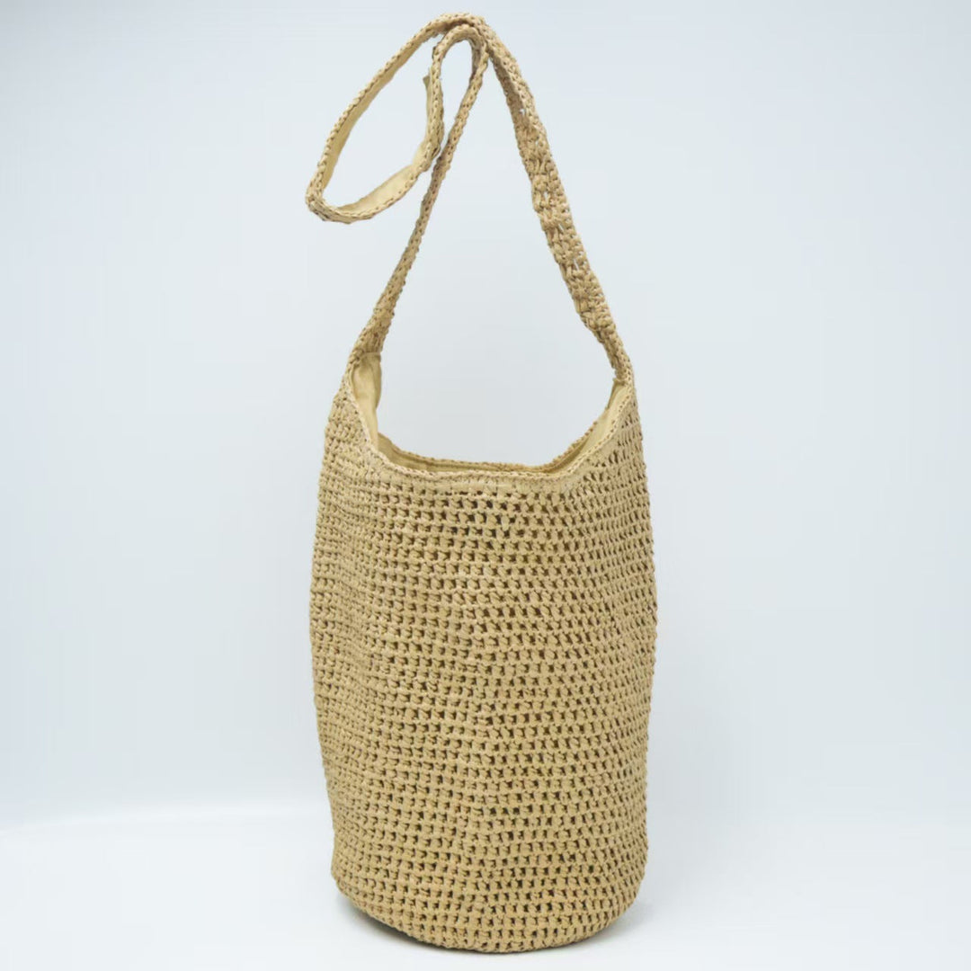 Braided Natural Material Tote Bag Kalsten