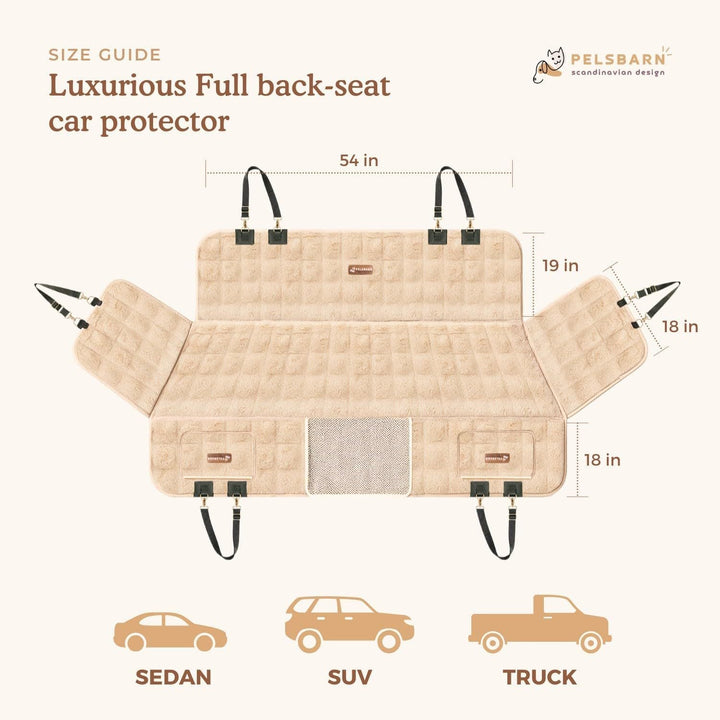 Plush Dog Car Seat Protector