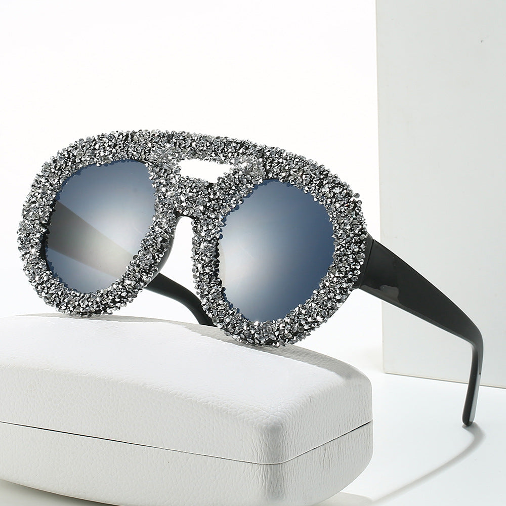 Women's fashionable sunglasses with glamorous rhinestone frame Kalsten