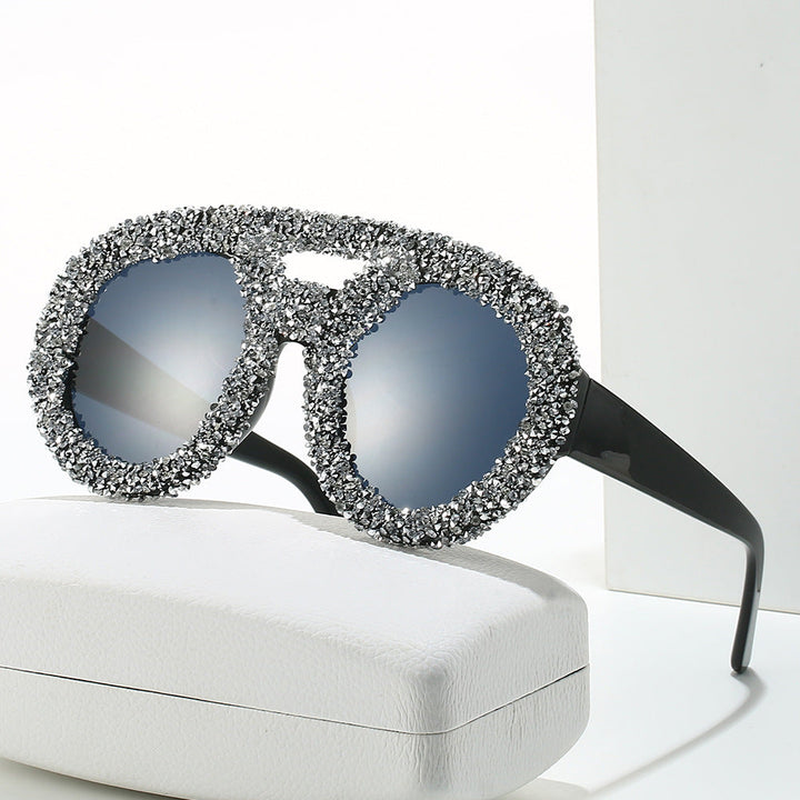 Women's fashionable sunglasses with glamorous rhinestone frame Kalsten