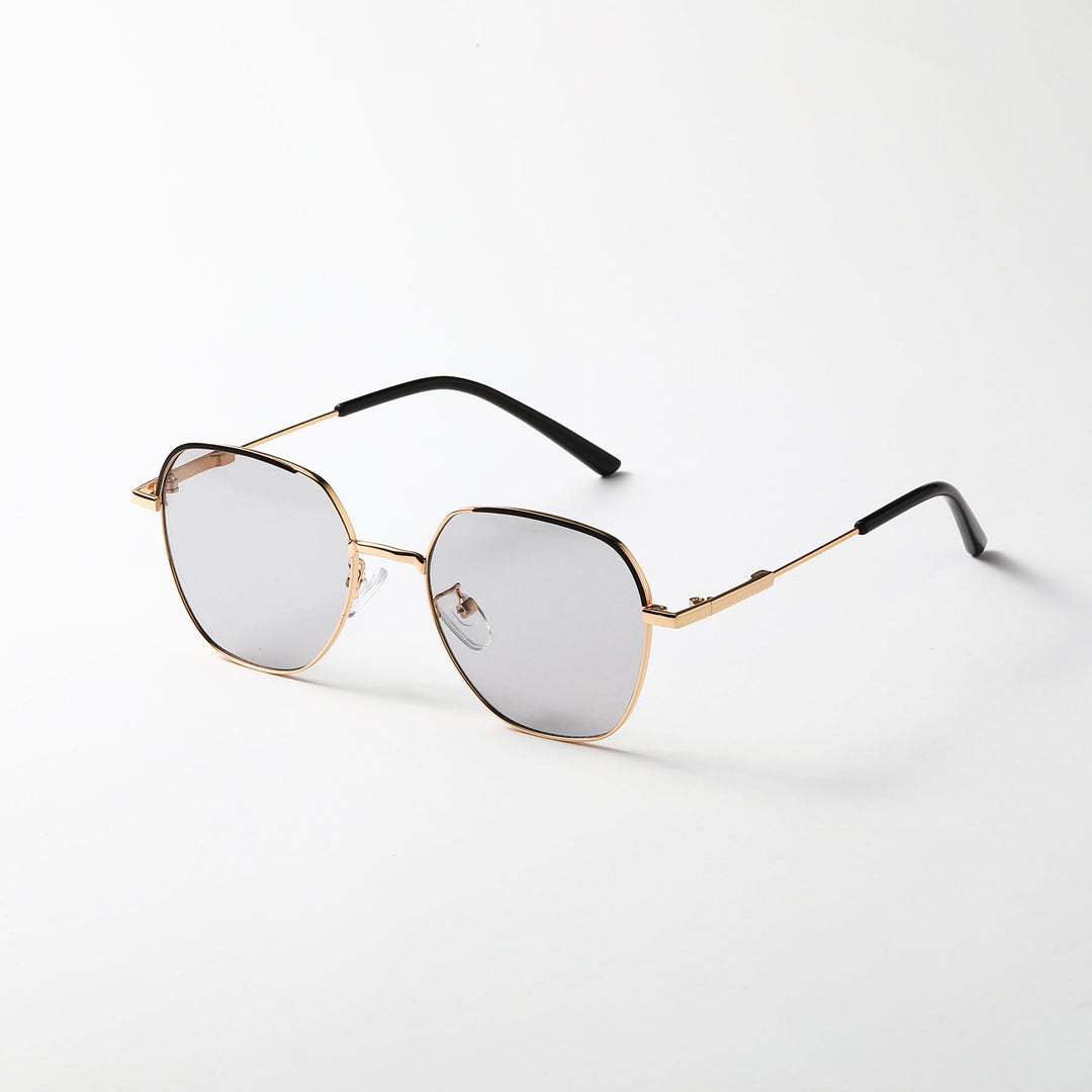Women’s fashionable sunglasses with slim metal frame and blue lenses Kalsten
