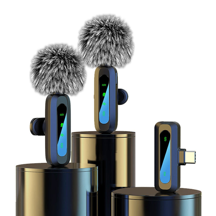 Wireless Lavalier Microphone with High-Sensitivity Audio Recording Kalsten